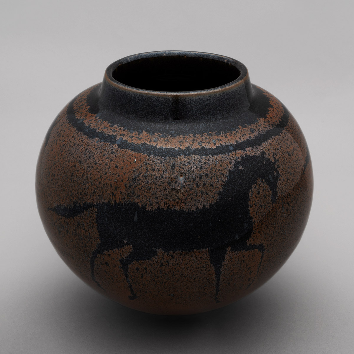 鉄釉馬文壺 | ARTerrace