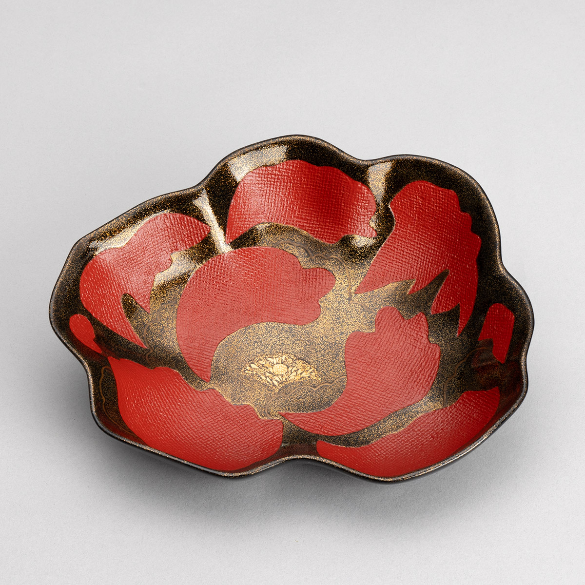 奥窪聖美　乾漆縁赤花皿　漆器 ixh81fc2s2x0w3bq8o.jpeg