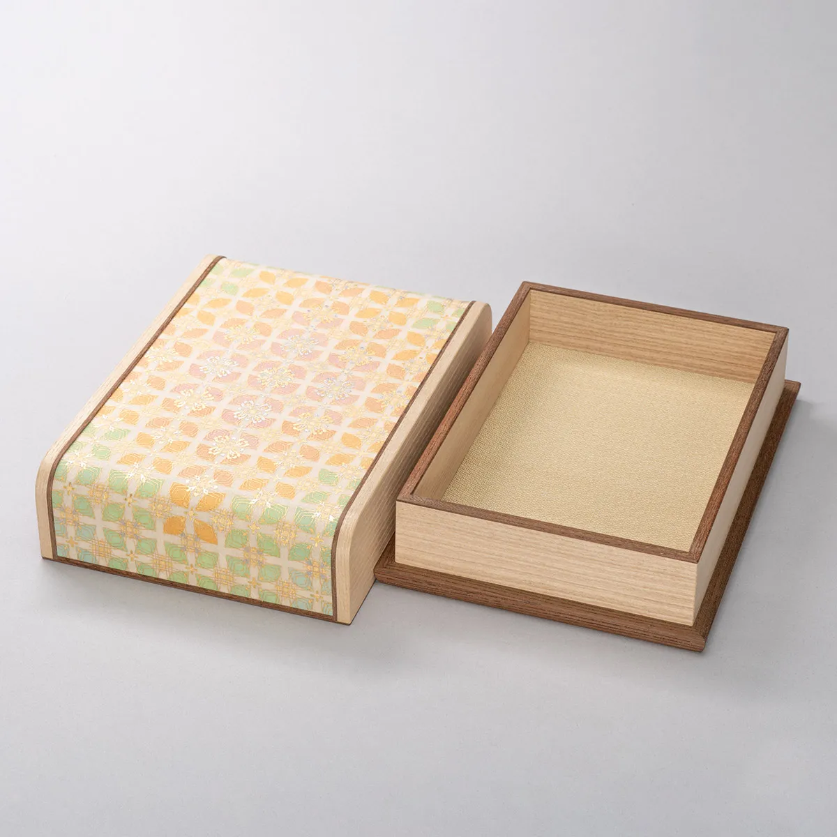截金絲綢飾筥  花游