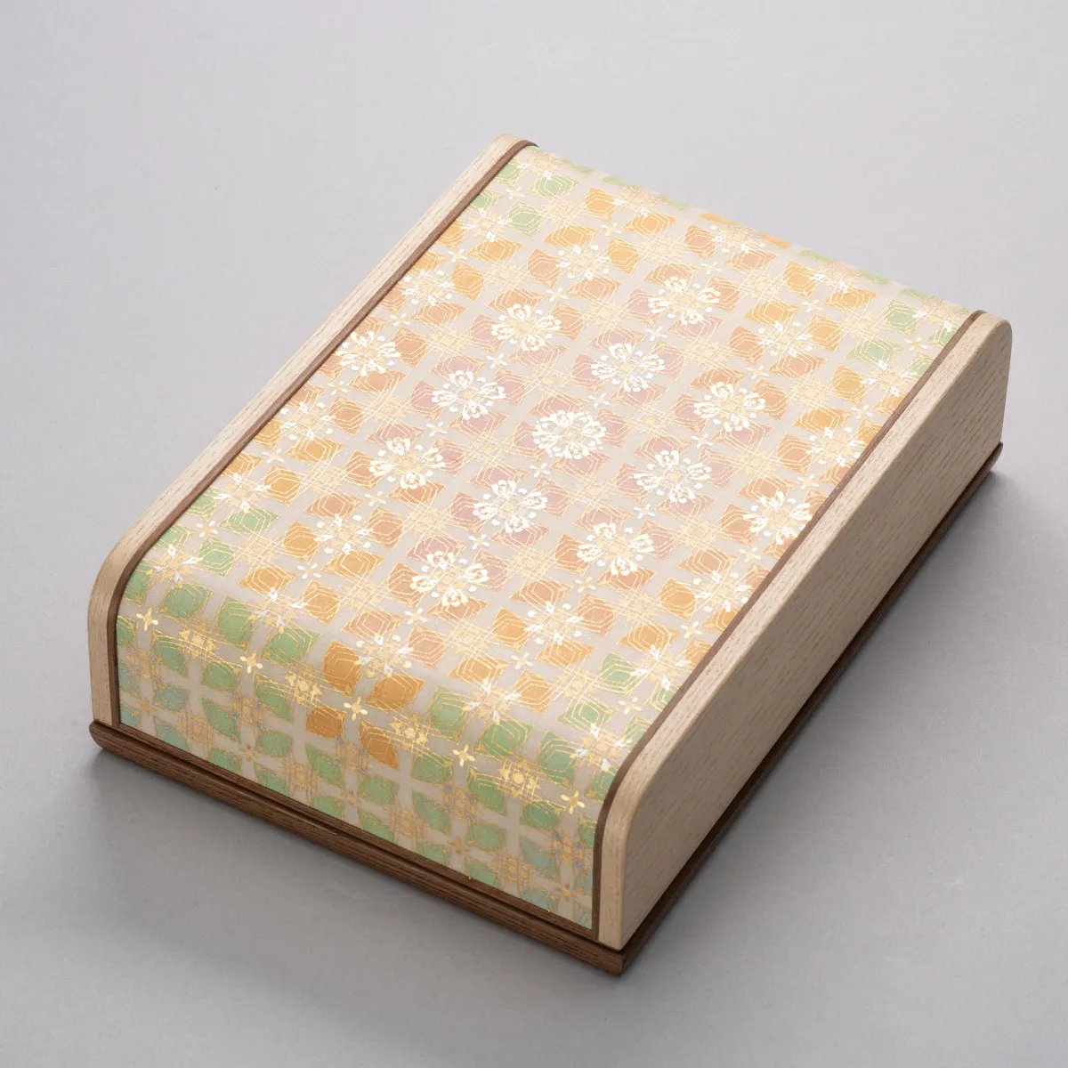 截金絲綢飾筥  花游