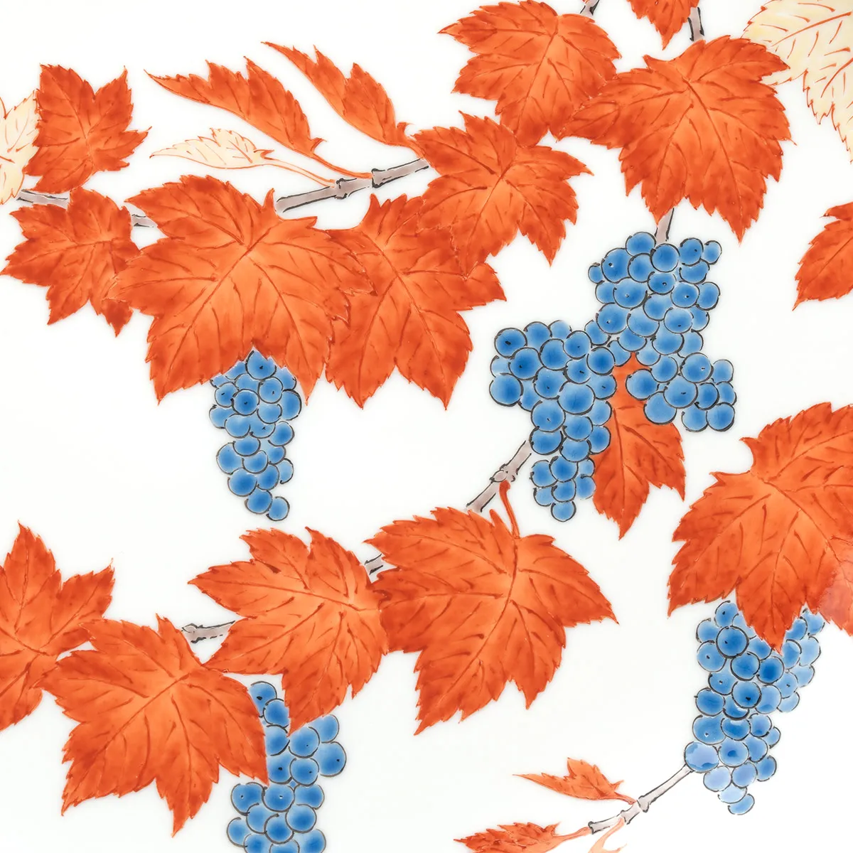 濁手 葡萄文 皿