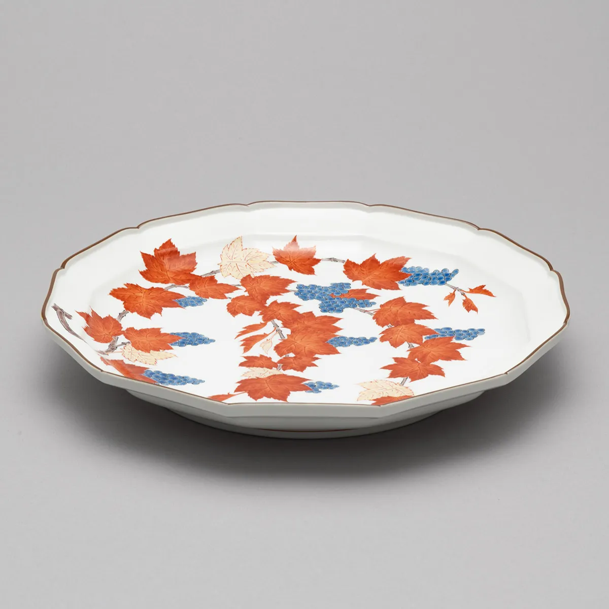 濁手 葡萄文 皿