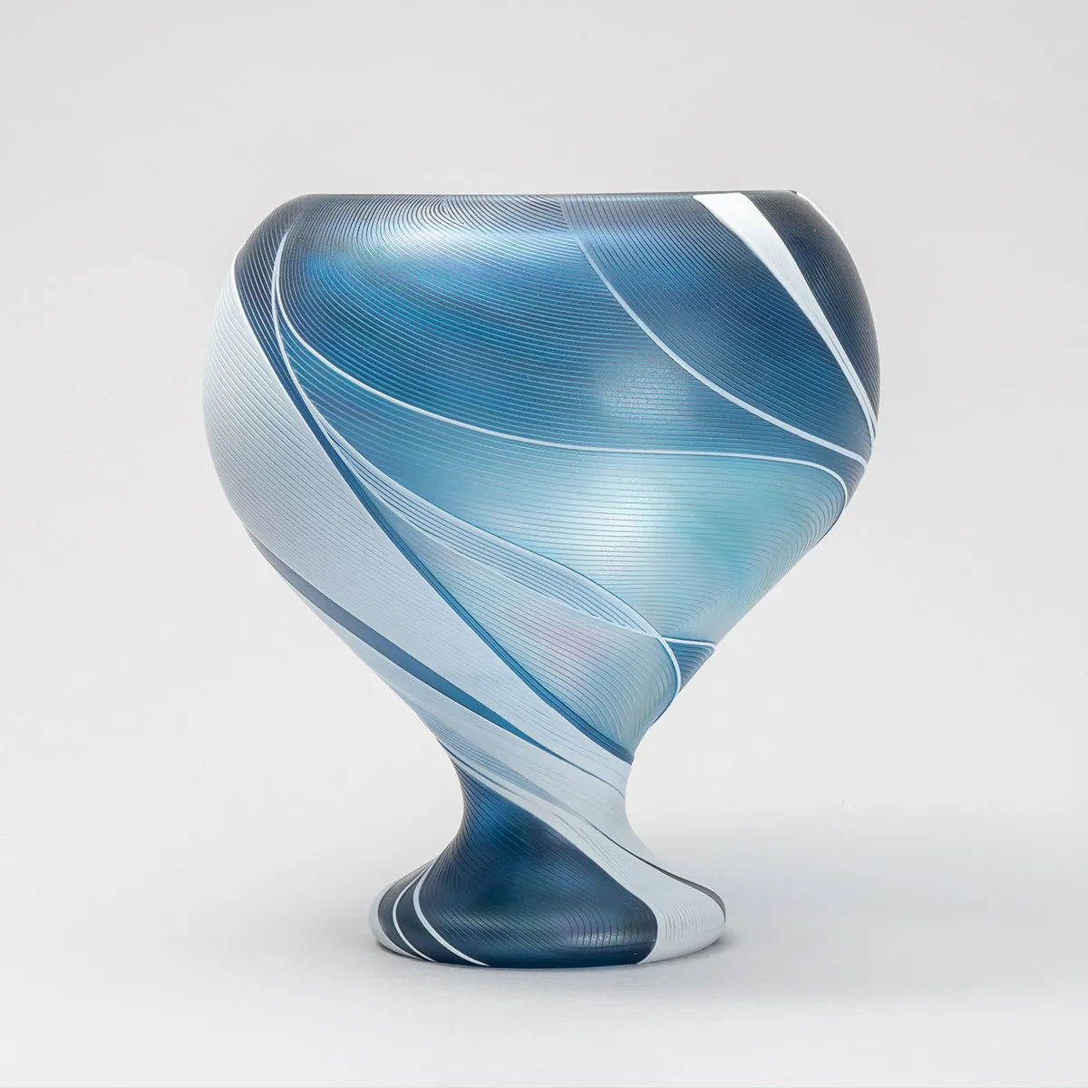 線刻硝子花器 「空」