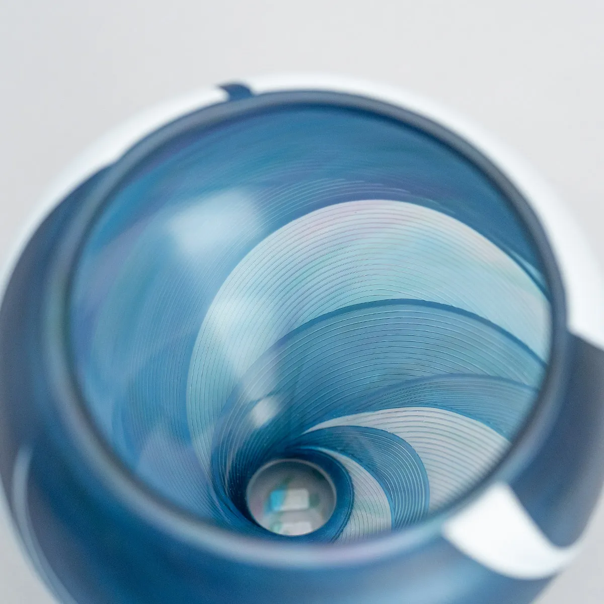 線刻硝子花器 「空」