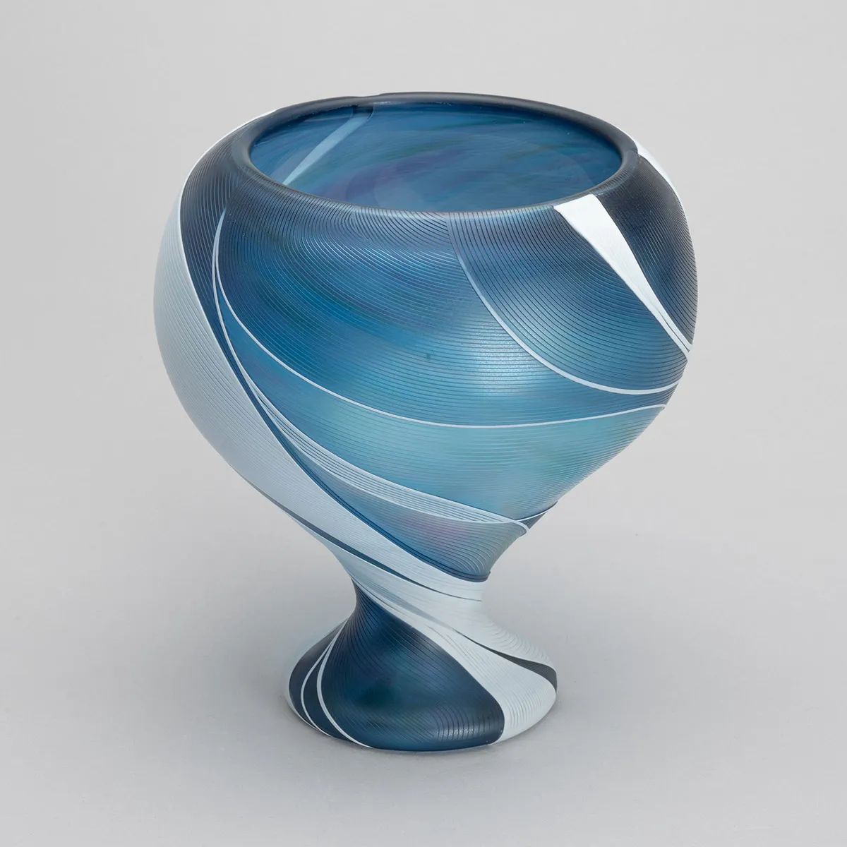 線刻硝子花器 「空」