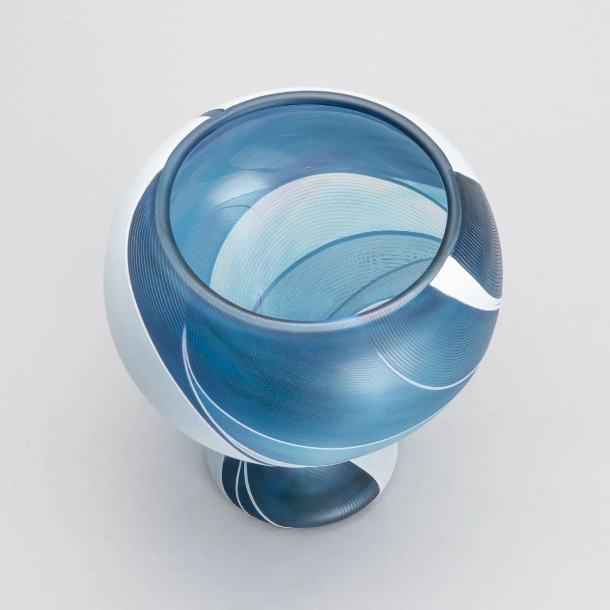 線刻硝子花器 「空」