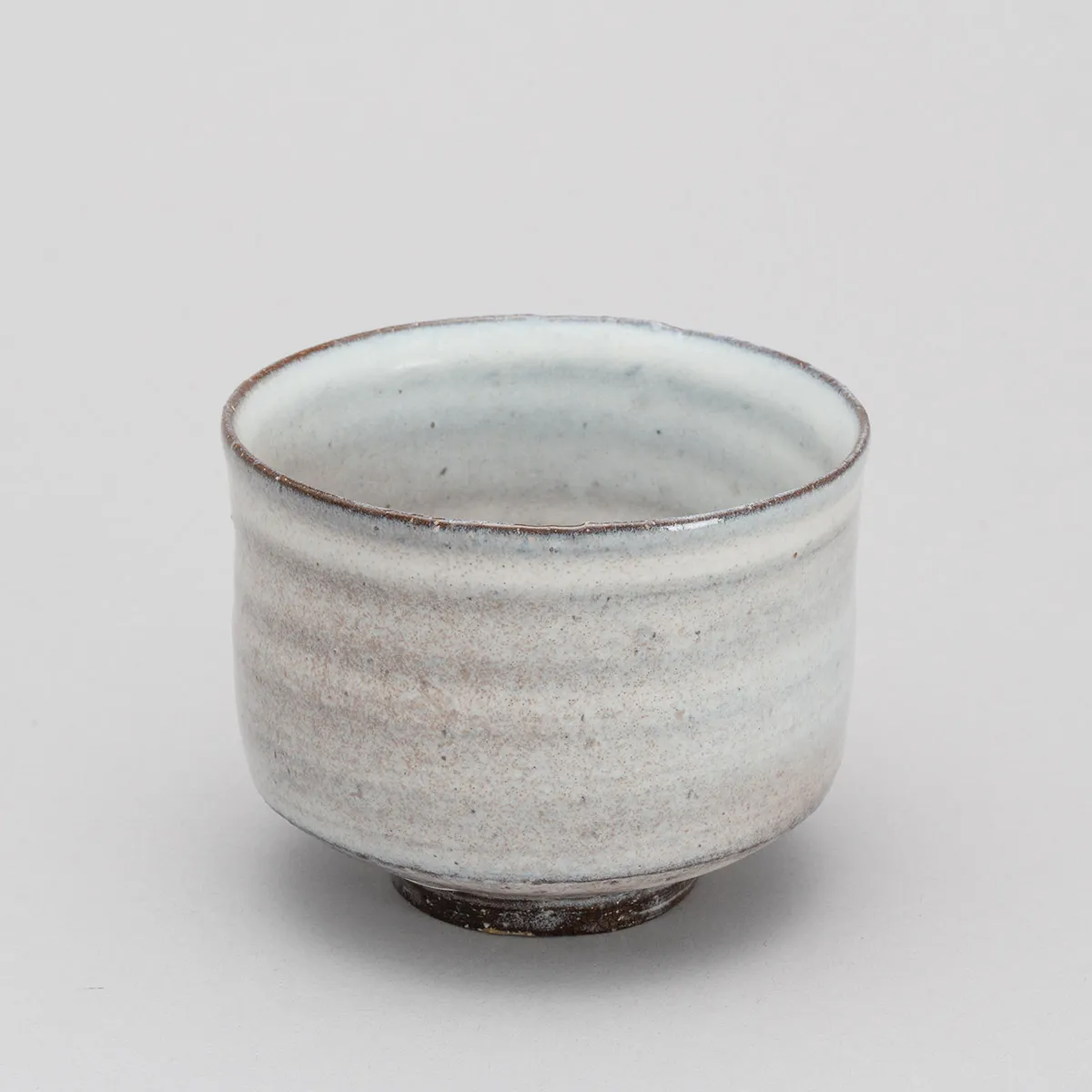 萩焼「萩白釉茶碗」：新庄貞嗣作