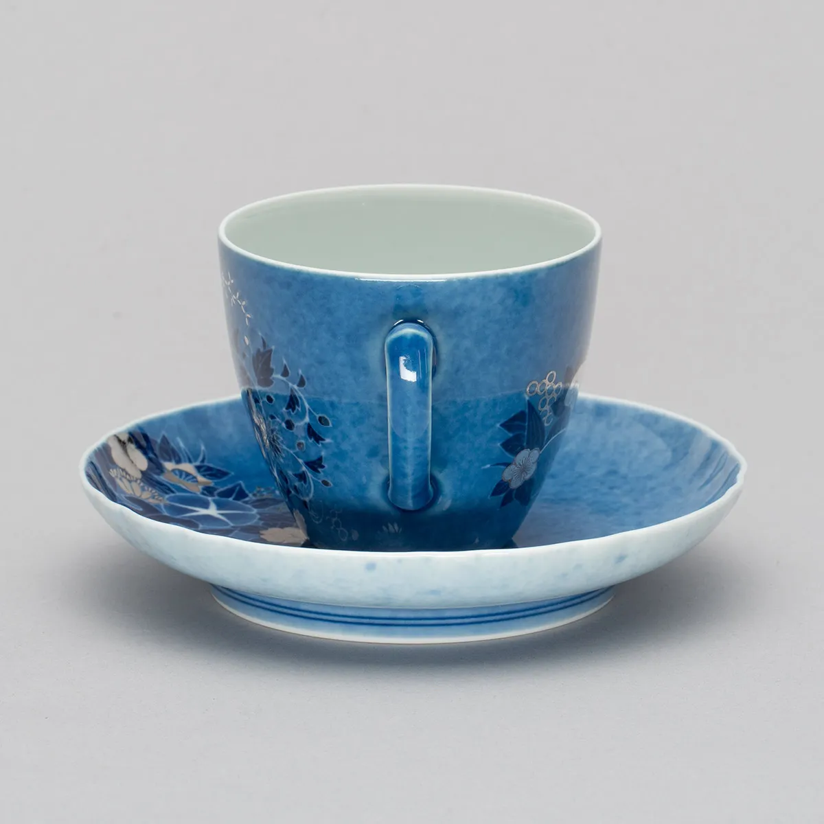 色絵吹墨墨はじき四季花文碗皿 | ARTerrace