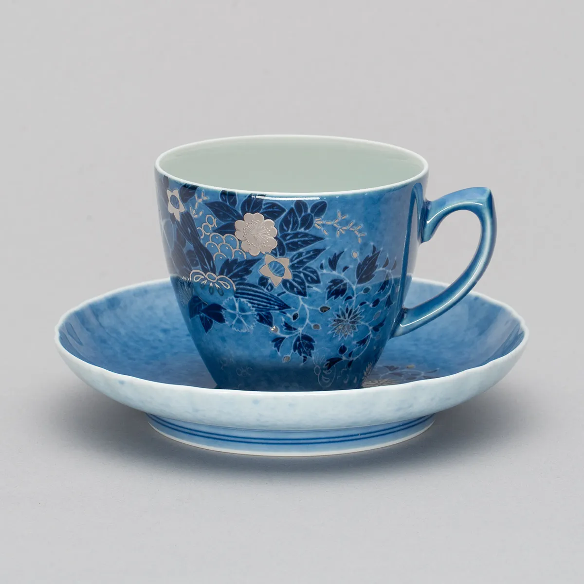 色絵吹墨墨はじき四季花文碗皿 | ARTerrace