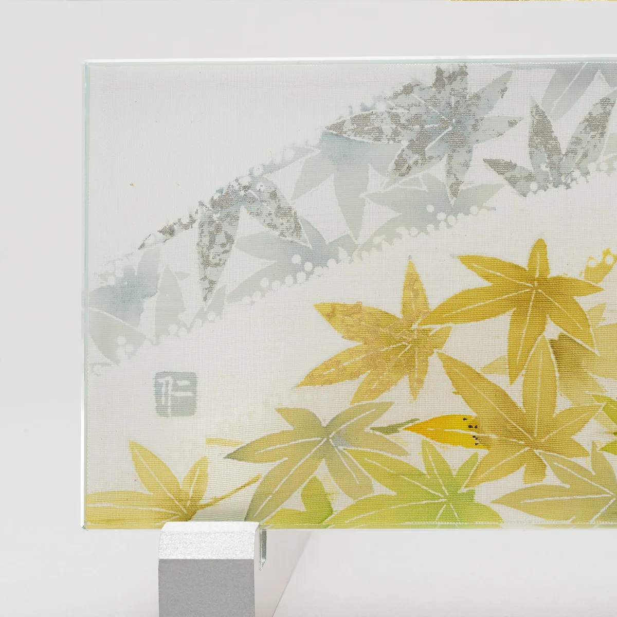 友禅ガラス 「Gold Leaf」