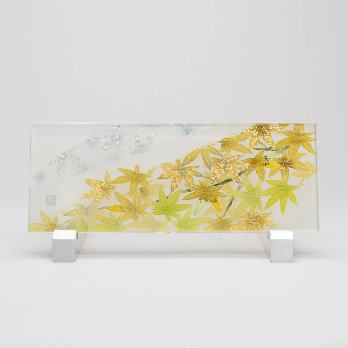 友禅ガラス 「Gold Leaf」