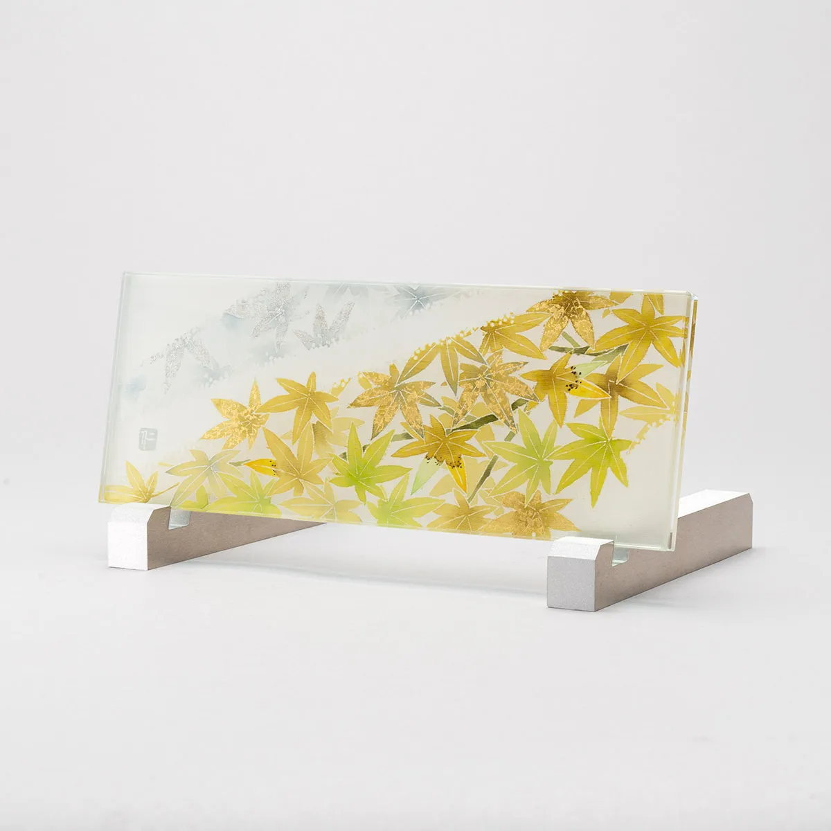 友禅ガラス 「Gold Leaf」