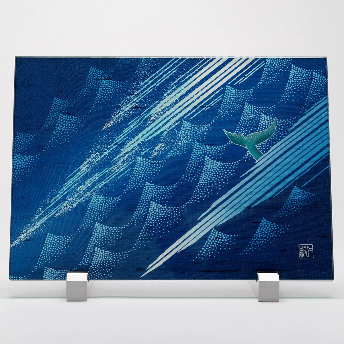 友禅ガラス「海の幸運」