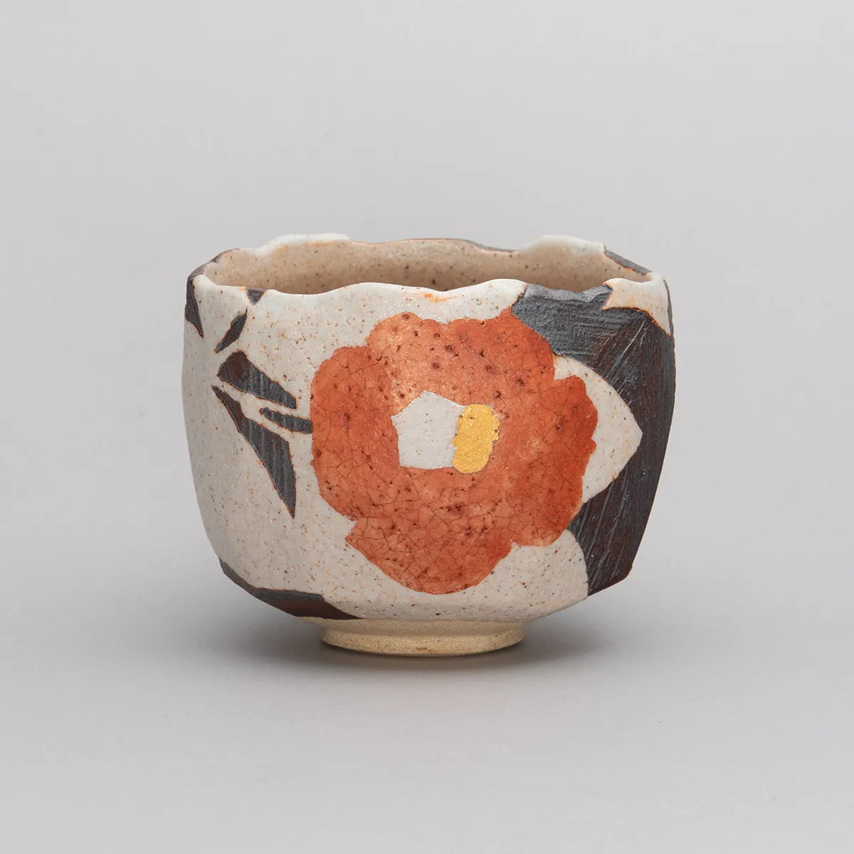 花文茶盌「椿」