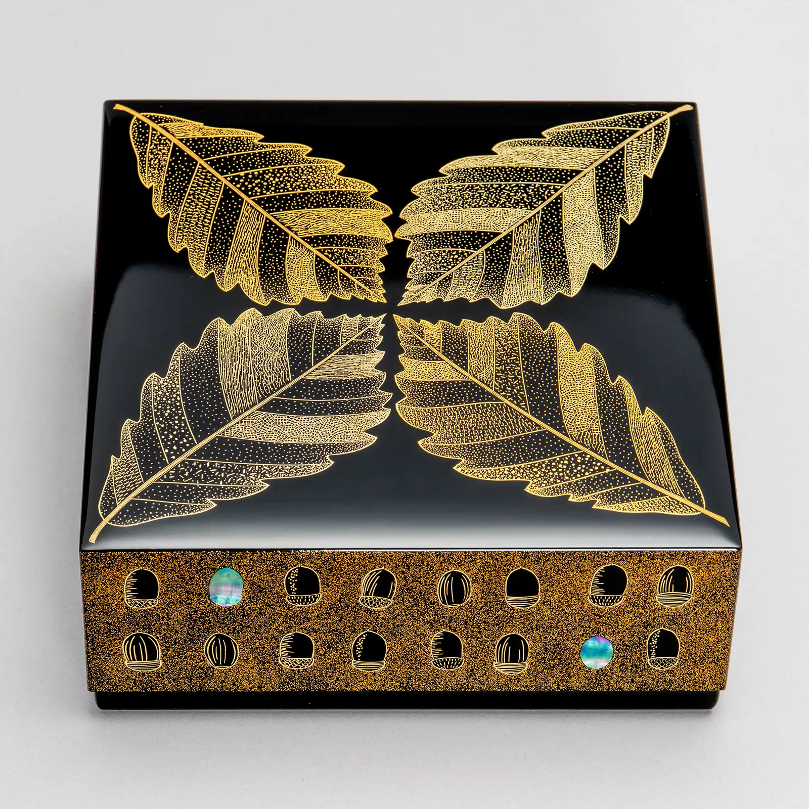 沈金小箱「実り」