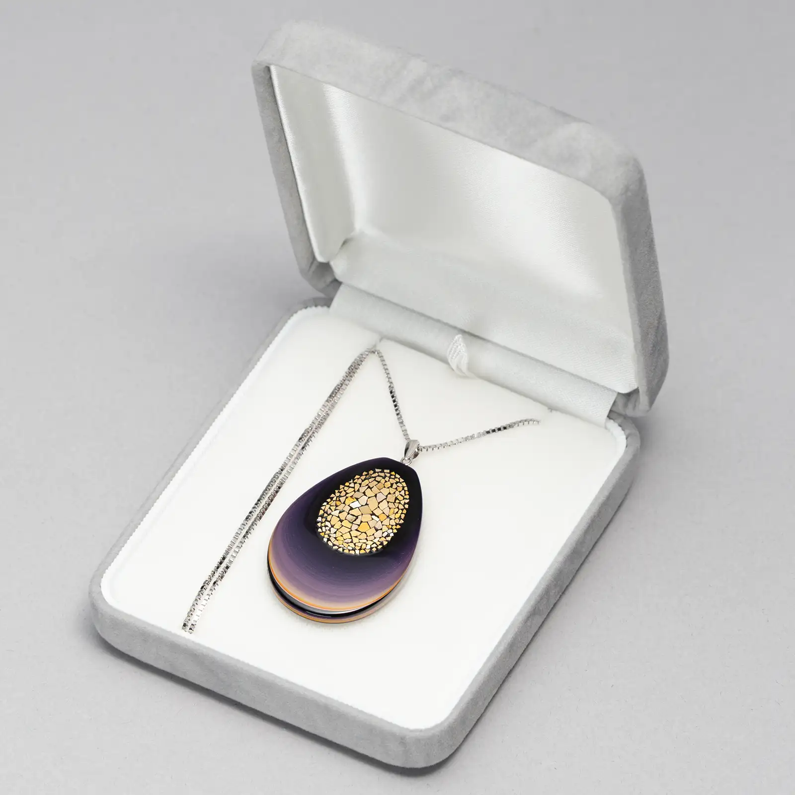 堆漆ペンダント「雫」（大）