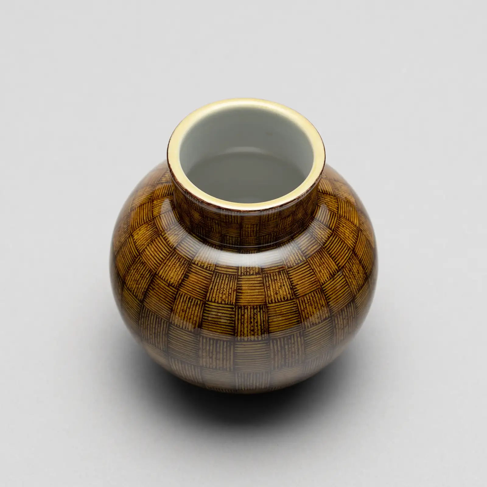 色絵一輪挿 黄珠