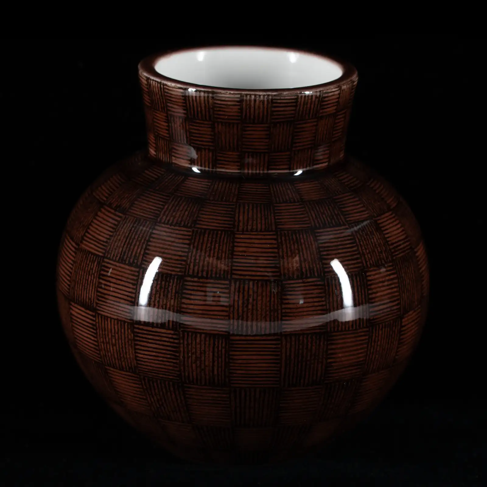 色絵一輪挿 紫弦