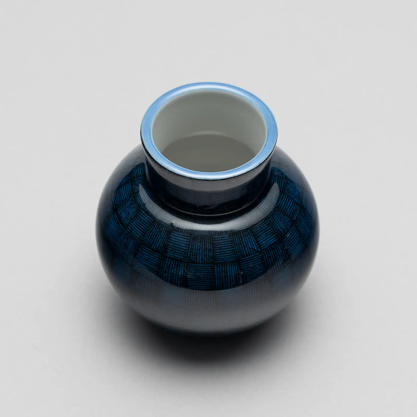 色絵一輪挿 瑠璃